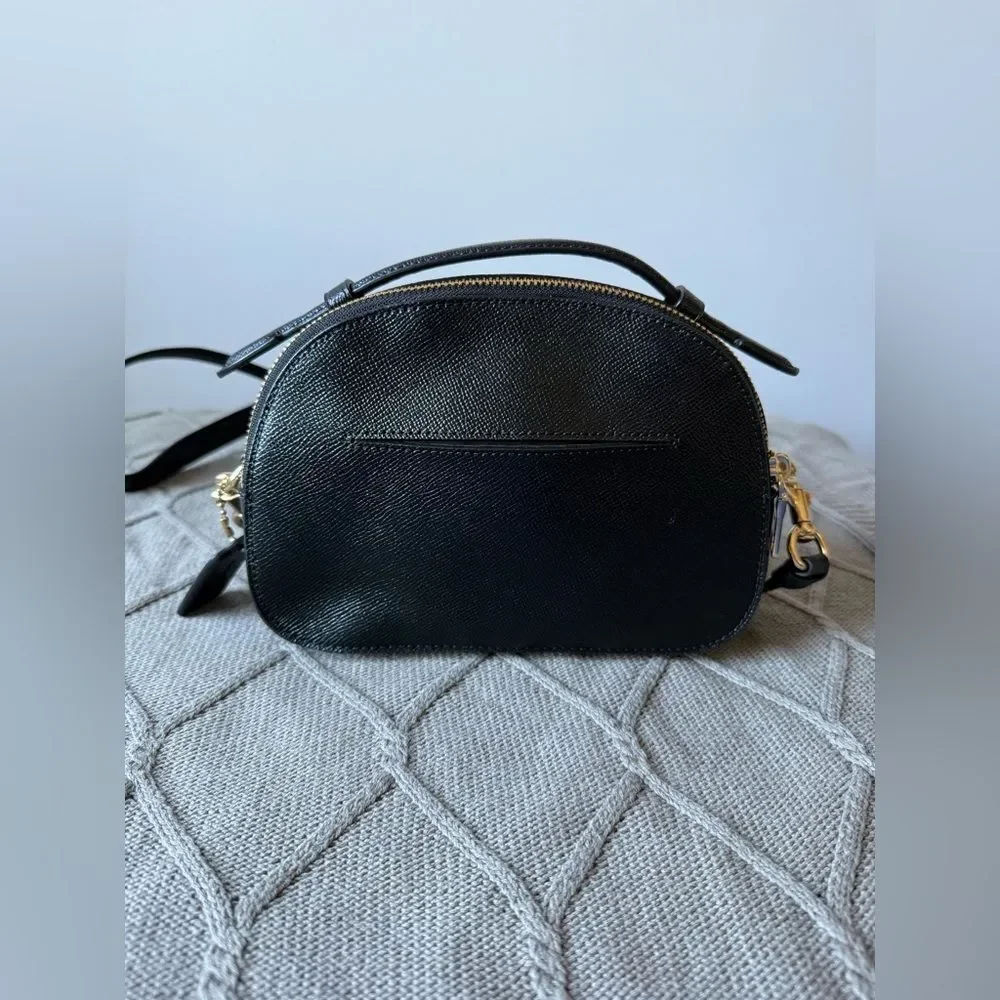 Coach Serena Satchel Crossbody Bag Top Handle Saffiano Leather Black 1589 Small - Picture 6 of 16